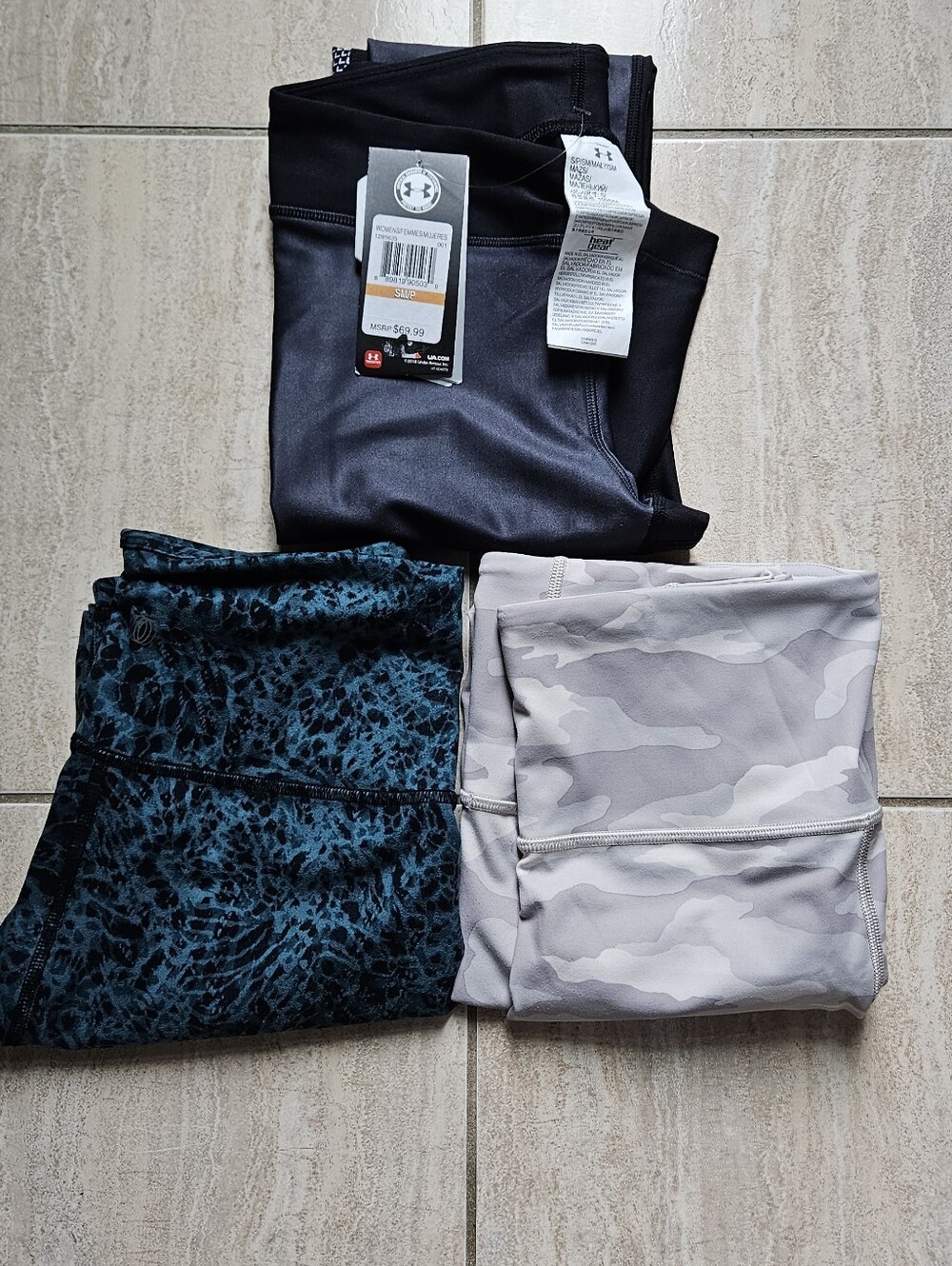 Bundle - Athleta Elation Camo 7/8, NWT Under Armour, Balance Leggings